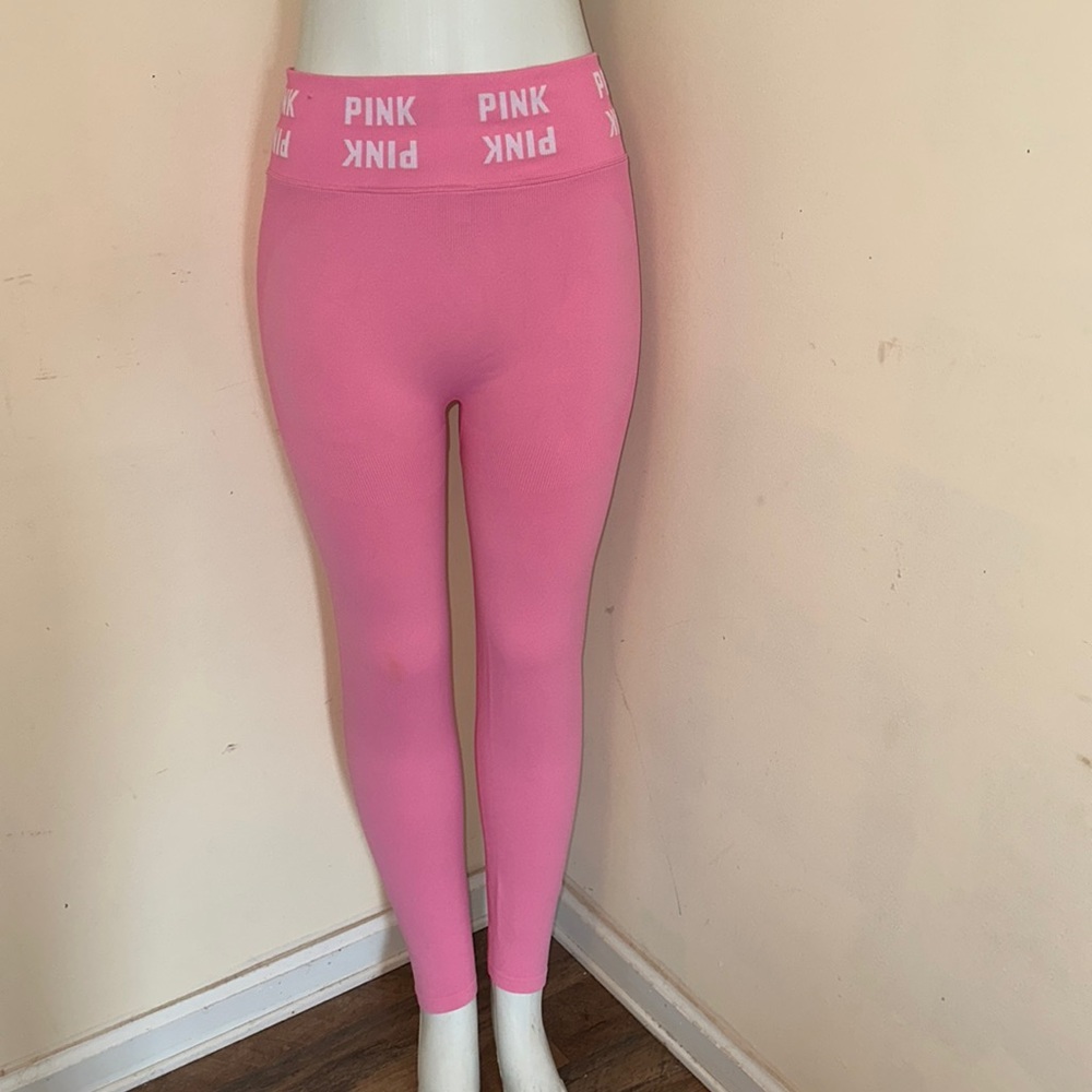 Pink high waist leggings